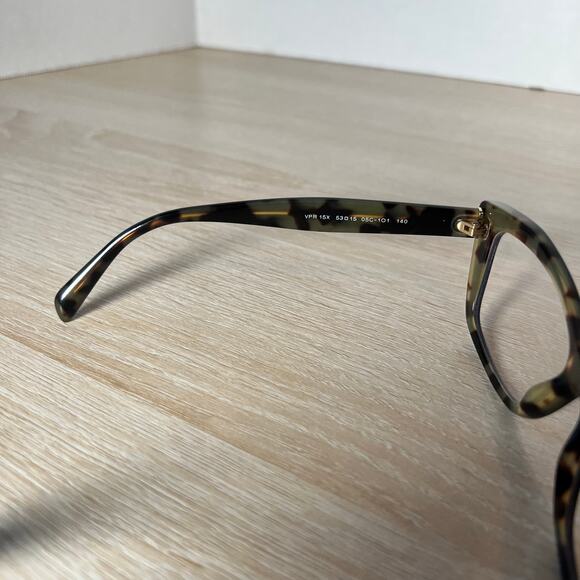 Prada VPR15X 05C-1O1 Eyeglasses Blue Tortoise Cat Eye Full Rim 53-15-140 - Picture 4 of 9